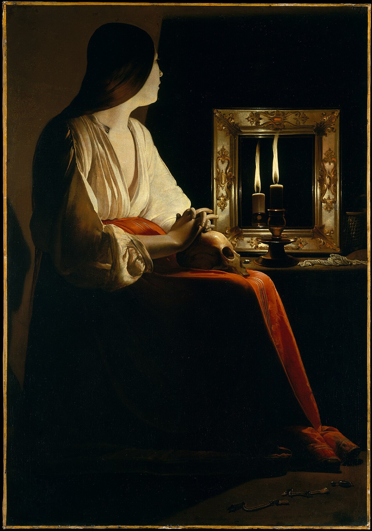 Georges de La Tour — The Penitent Magdalen (c. 1640)