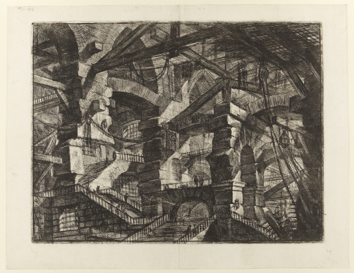 Giovanni Battista Piranesi — The Gothic Arch, from Carceri d'Invenzione, Second Edition (1761)