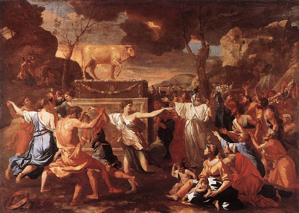 Nicolas Poussin — The Adoration of the Golden Calf (1633)